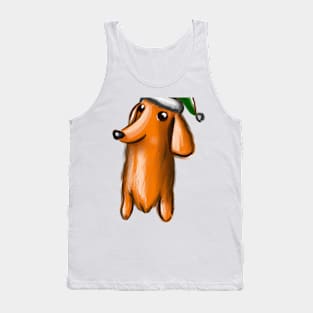 Cute Dachshund Drawing Tank Top